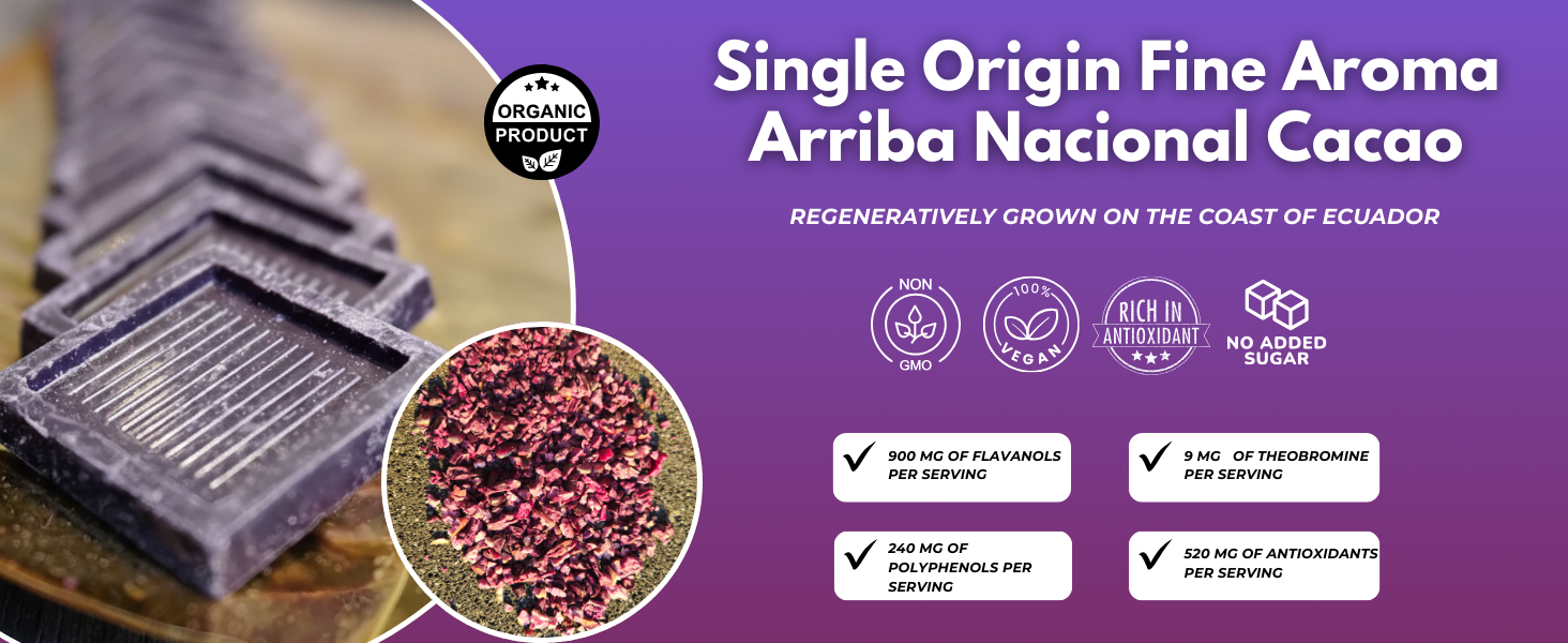 A holistic look at a new purple cocoa product, and the benefits of ceremonial cacao vs regular cacao