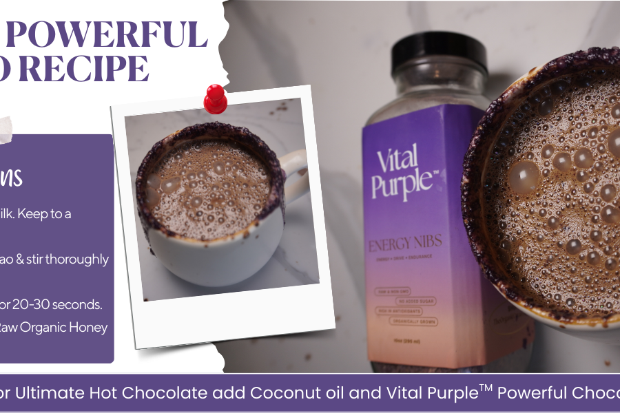 A picture of the Vital Purple High Flavanol Cocoa Powder core Recipe