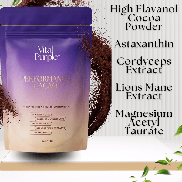 Mushroom Cocoa, Astaxanthin, Cocoa Flavanols, Magnesium Taurate