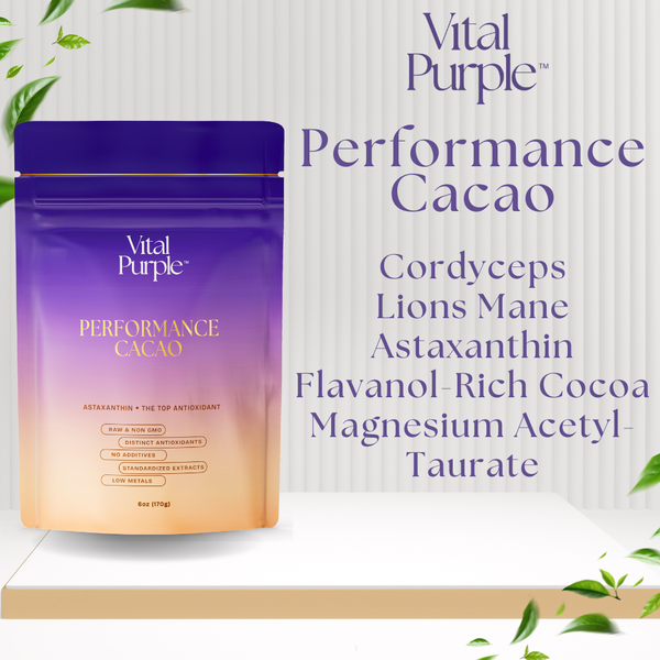 Performance Cacao: Flavanol Rich Cocoa w/ Astaxanthin, Mushrooms, Magnesium Taurate
