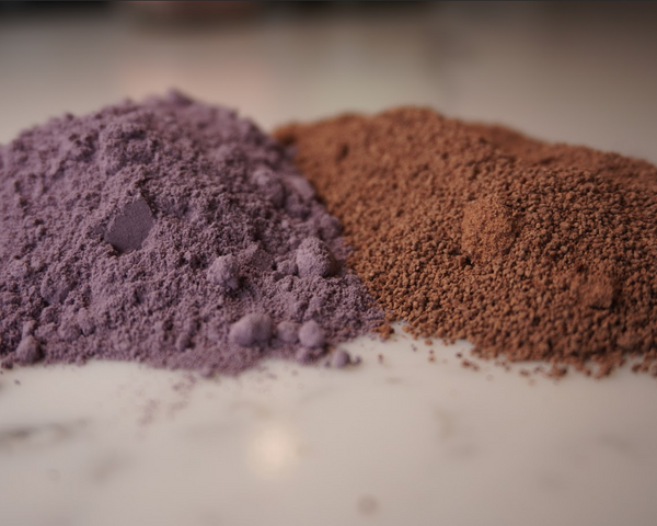 Raw Cacao Powder versus purple cocoa powder from Vital Purple