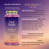 A flyer describing in detail the benefits of a new mushroom cocoa powder mix