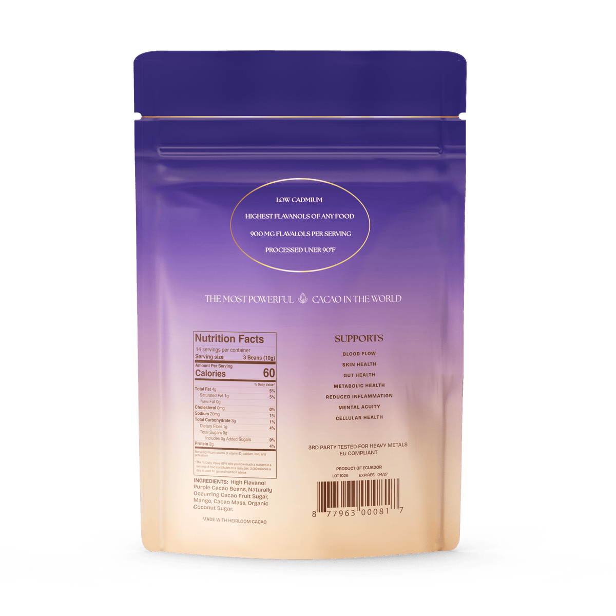 Energy Bites: Flavanol Rich Chocolate Covered Cocoa Seeds - Vital Purple