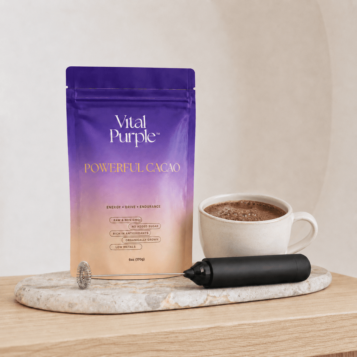 Frother + Powder - Vital Purple