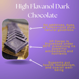 High Flavanol Dark Chocolate | 4 oz | 100% Dark Chocolate | Bitter | Intense - Vital Purple