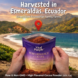 Mushroom Cocoa, Astaxanthin, Cocoa Flavanols, Magnesium Taurate - Vital Purple