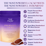 Mushroom Cocoa, Astaxanthin, Cocoa Flavanols, Magnesium Taurate - Vital Purple