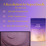 Organic High Flavanol Cocoa Powder | Purple Cacao Powder | 25% Fat - Vital Purple
