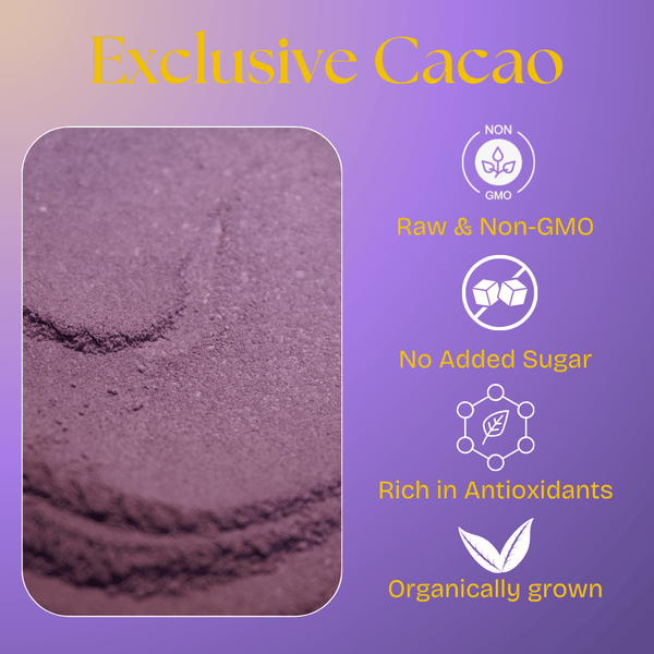 Organic High Flavanol Cocoa Powder | Purple Cacao Powder | 25% Fat - Vital Purple