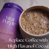 Organic High Flavanol Cocoa Powder | Purple Cacao Powder | 25% Fat - Vital Purple