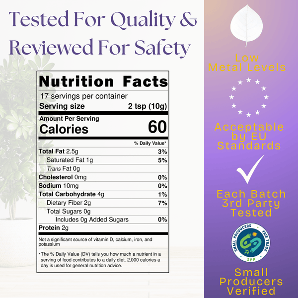 Organic High Flavanol Cocoa Powder | Purple Cacao Powder | 25% Fat - Vital Purple