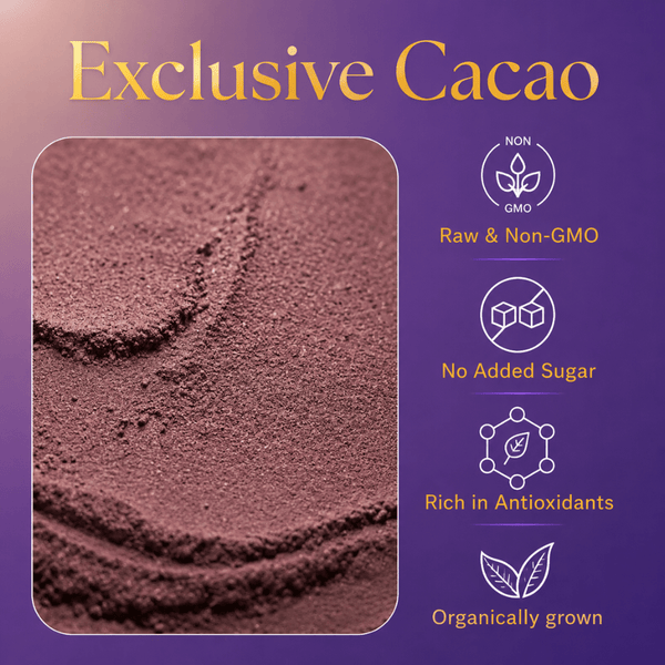 Organic High Flavanol Cocoa Powder | Purple Cacao Powder | 25% Fat - Vital Purple
