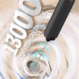 Powerful, Rechargeable Coffee/Cacao Frother Dual Coil Whisk Head Electric - Vital Purple