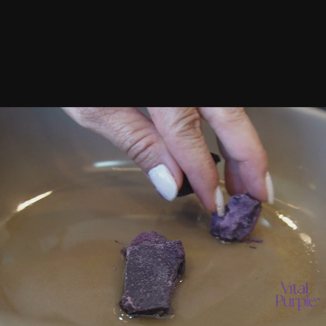 High Flavanol Chocolate being made into a ceremonial cacao drink