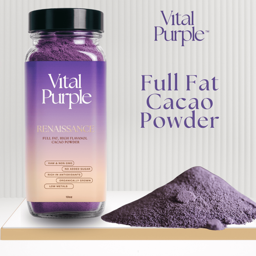 Renaissance | 100% Dark Chocolate Powder | Bitter | Intense - Vital Purple