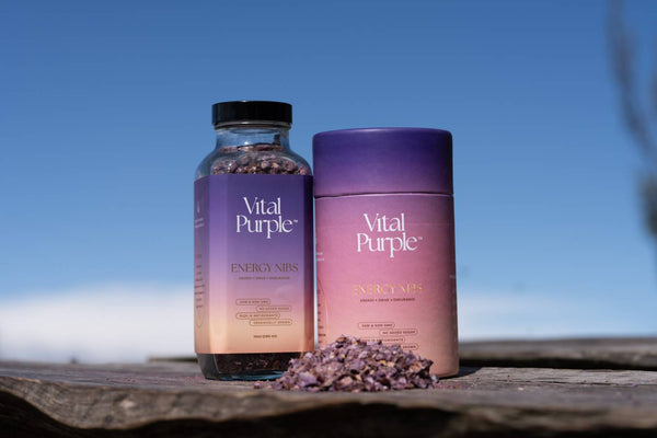 Energy Nibs High Flavanol Cocoa 10z | Truly Raw | High Antioxidant | Low Cadmium | Purple Cocoa