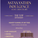 Small Batch: Astaxanthin Indulgence - 15mg per serving | 100% Dark Chocolate | High Flavanol Chocolate - Vital Purple